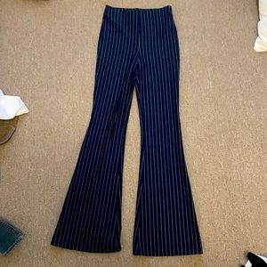 Navy blue high waisted pants